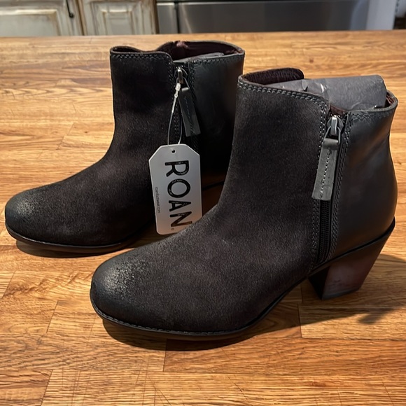 NWT BED/STU Suede Lina Stacked Heel Booties - Picture 3 of 8
